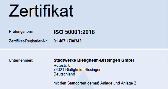 Zertifikat Energiemanagementsystem (88 KB)