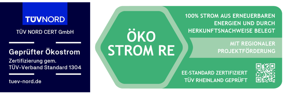 ÖKOSTROM RE und TÜV Nord
