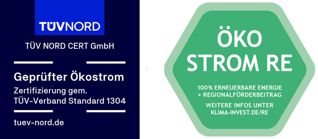 ÖKOSTROM RE und TÜV Nord